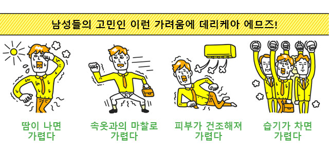 남성들의 고민인 이런 가려움에 데리케아 에므즈!