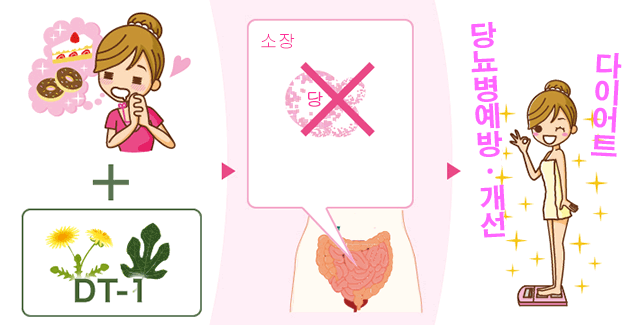 당류흡수를 저지. 당뇨병예방ㆍ개선. 다이어트.